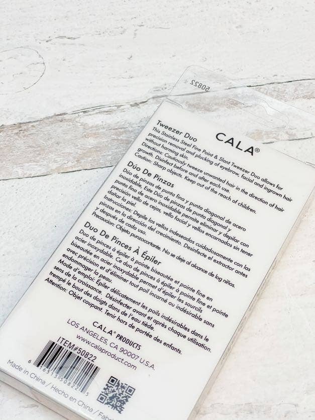 Soft Touch Duo Tweezer Set - Coral