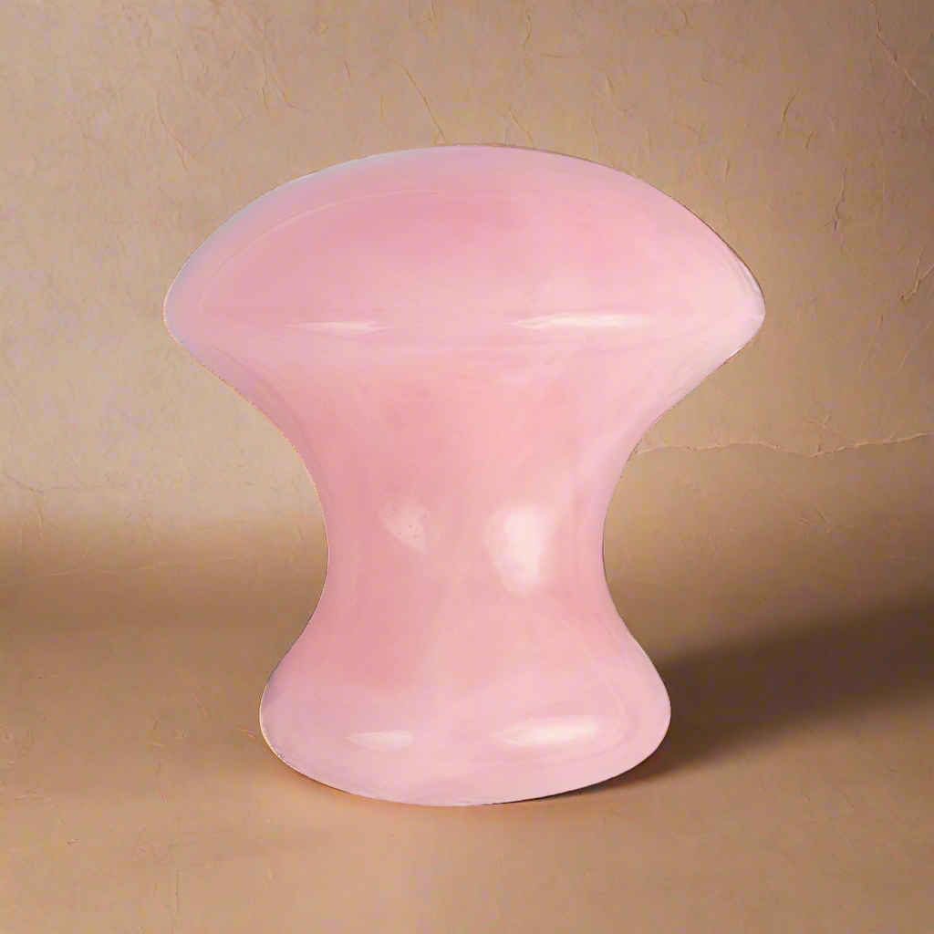 Rose Quartz Series -   Mushroom Under Eye Massager