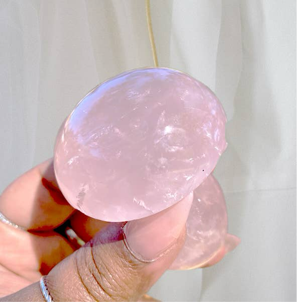Rose Quartz Series -   Mushroom Under Eye Massager