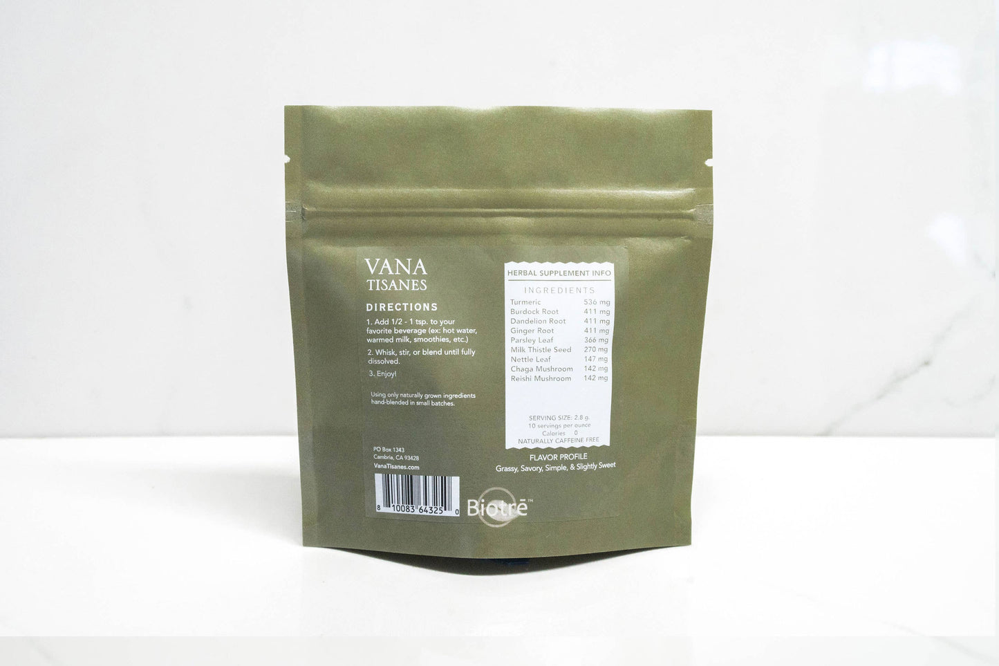 Detox | Fine Plant & Mushroom Powder from Vana Tisanes